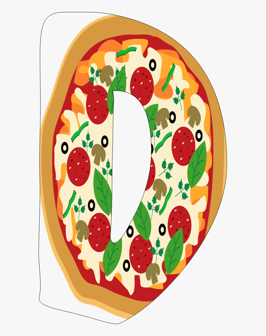Alfabeto Pizza 004 639×1 - Alfabeto Pizza, Transparent Clipart