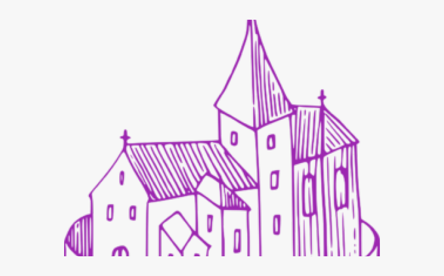 Chapel Clipart Spiritual Value - โบสถ์ คริสต์ ลาย เส้น, Transparent Clipart