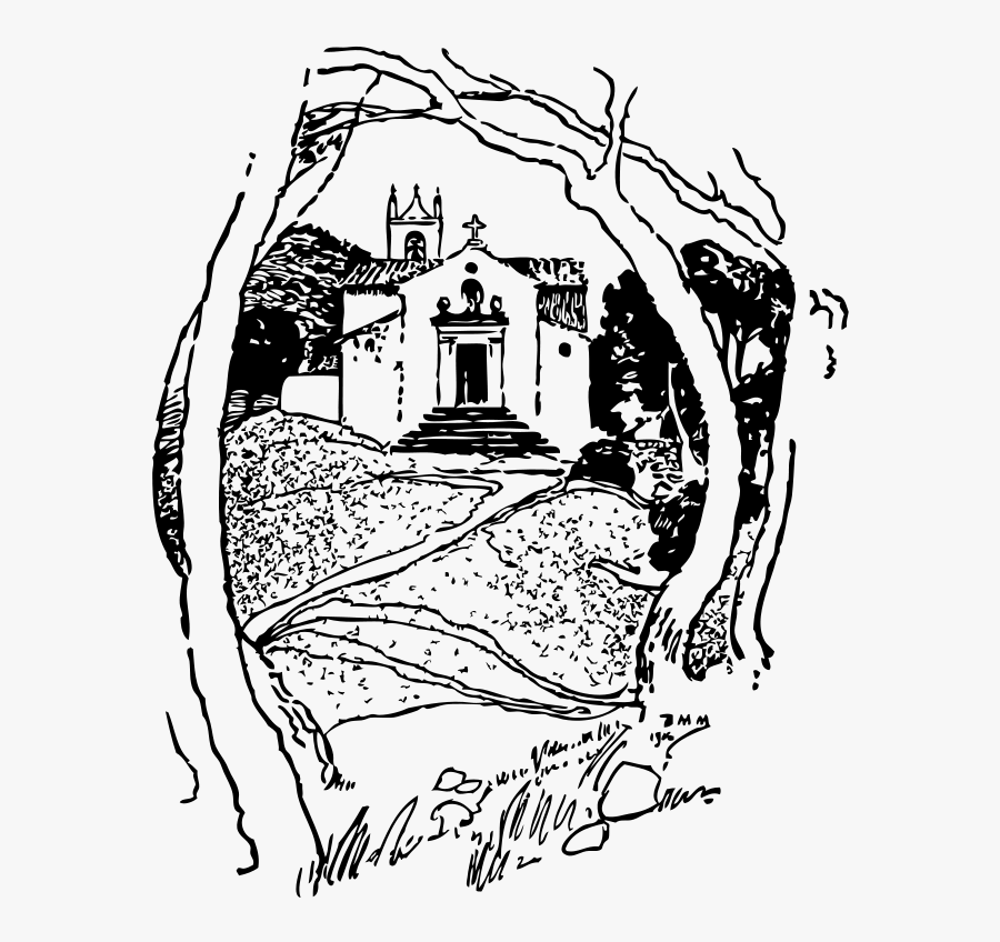 Roadside Chapel St Pierre - Clip Art, Transparent Clipart