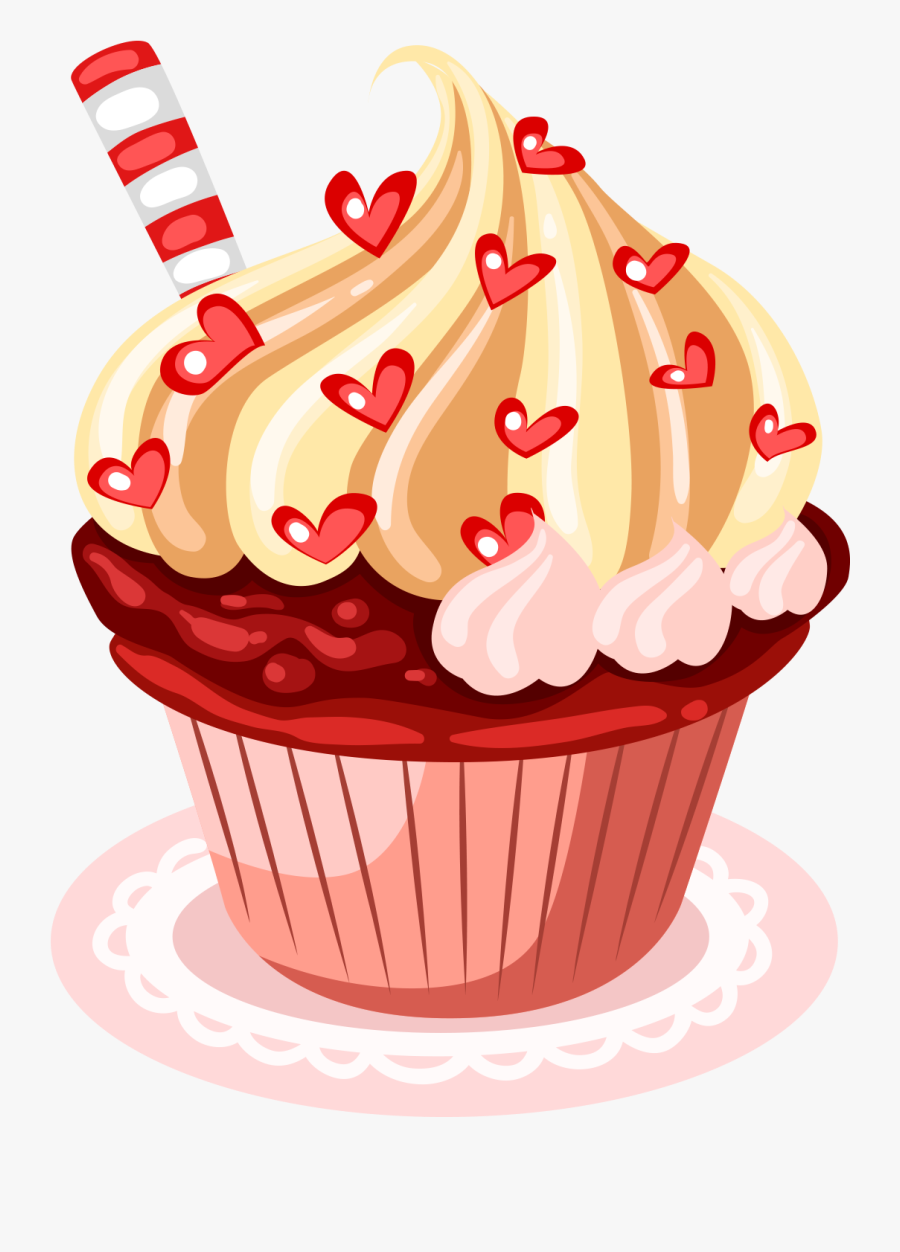 Transparent Funnel Cake Clipart - Picsart Background Cupcake, Transparent Clipart