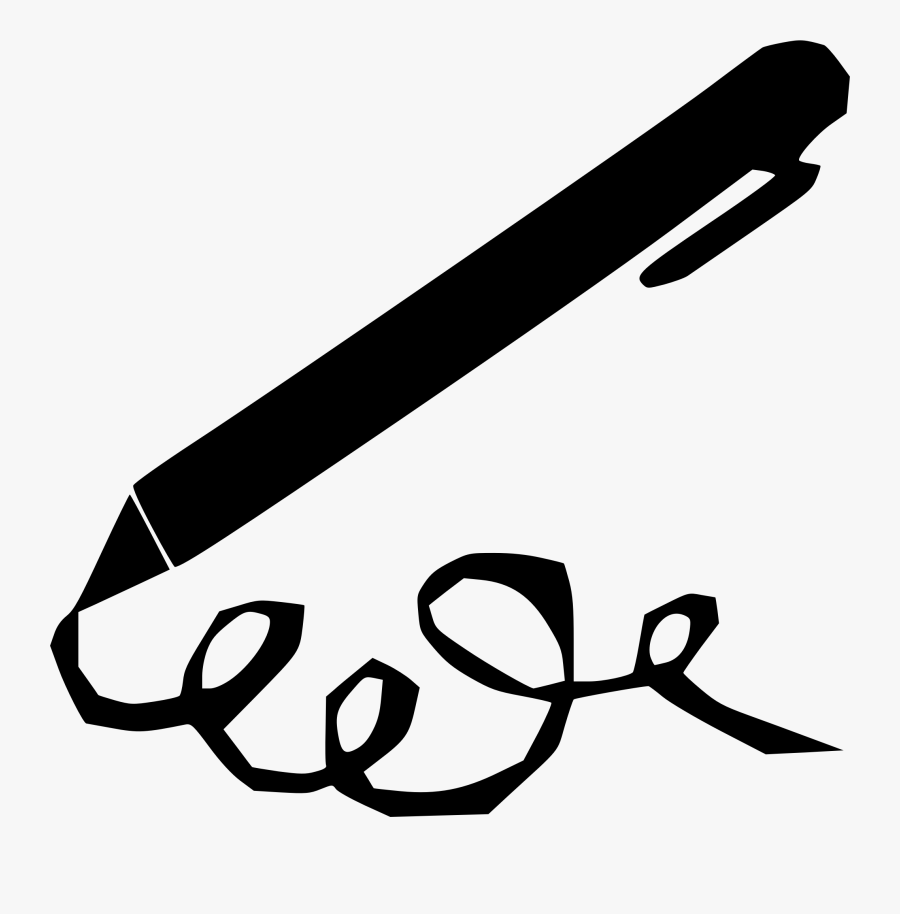 Pen And Paper Cartoon Clipart , Png Download - Black And White Pen And Paper, Transparent Clipart