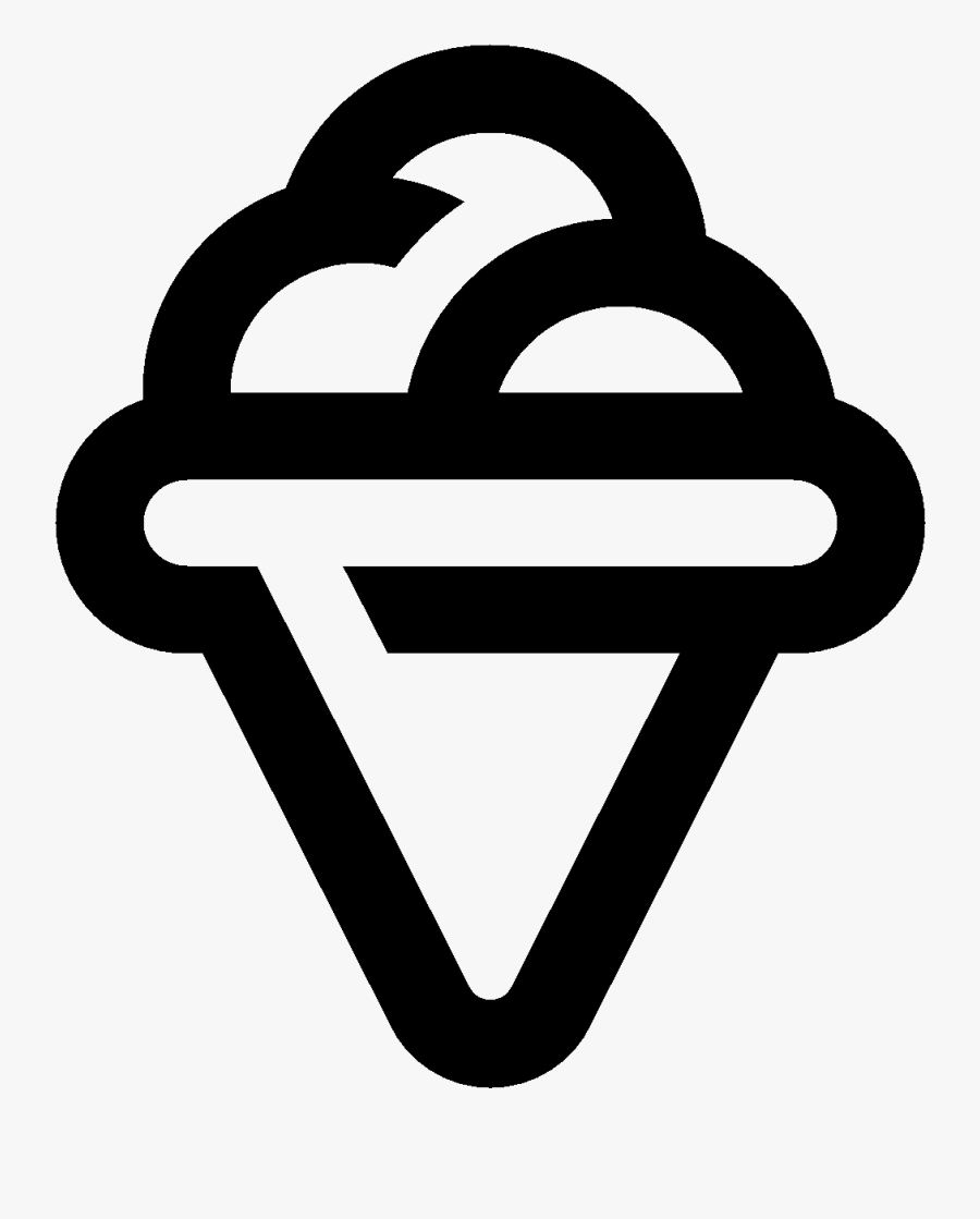 Shaved Ice - Ice Cream Icon Logo Svg, Transparent Clipart