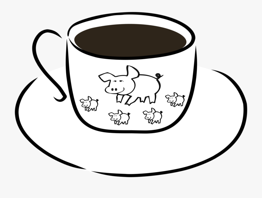 Line Art,head,serveware - Coffee, Transparent Clipart
