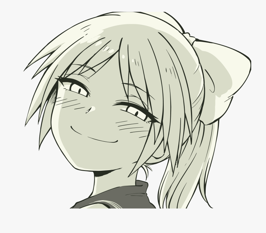 Smug Anime Trap Girl Png Download Anime Girl - Anime Girl Smug Face, Transparent Clipart