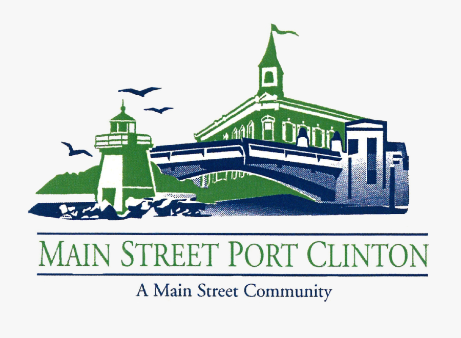 Downtown Port Clinton, Transparent Clipart