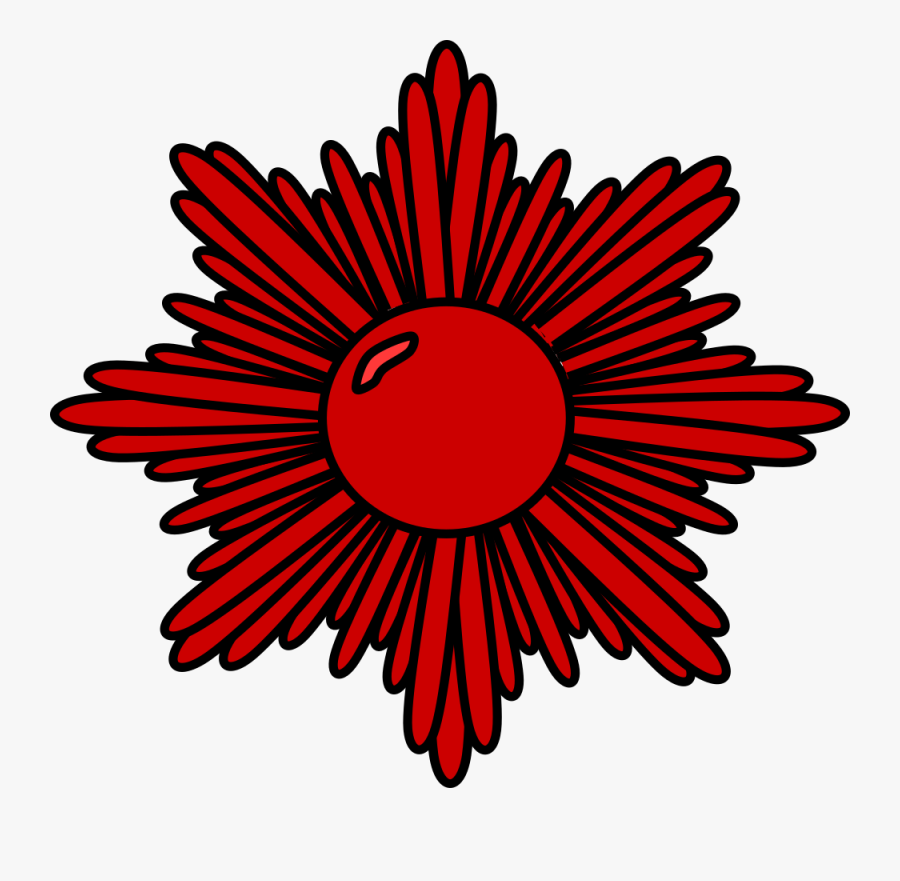 Flower,symmetry,petal - Gambar Pita Merah Putih, Transparent Clipart