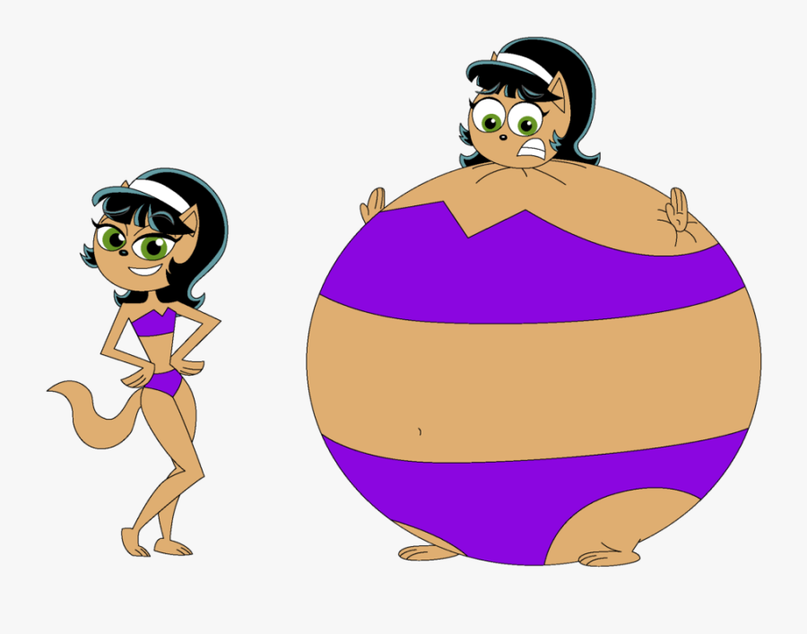 Inflated Kitty Katswell In Tourist Trap Swimsuit By - Kitty Katswell Bikini...
