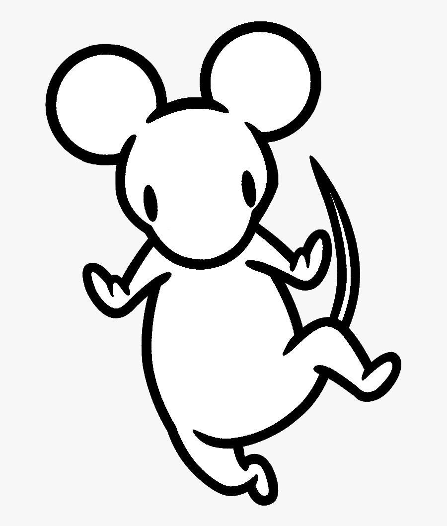 Image White Rat Png - Black And White Cartoon Rat, Transparent Clipart