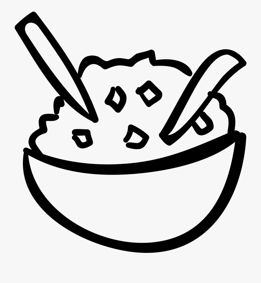 Coloring Book,line Art,clip Art,black And White,smile - Rice Bowl Transparent Background, Transparent Clipart