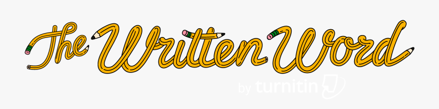 Logo For The Written Word Podcast, Sponsored By Turnitin - Written Word, Transparent Clipart