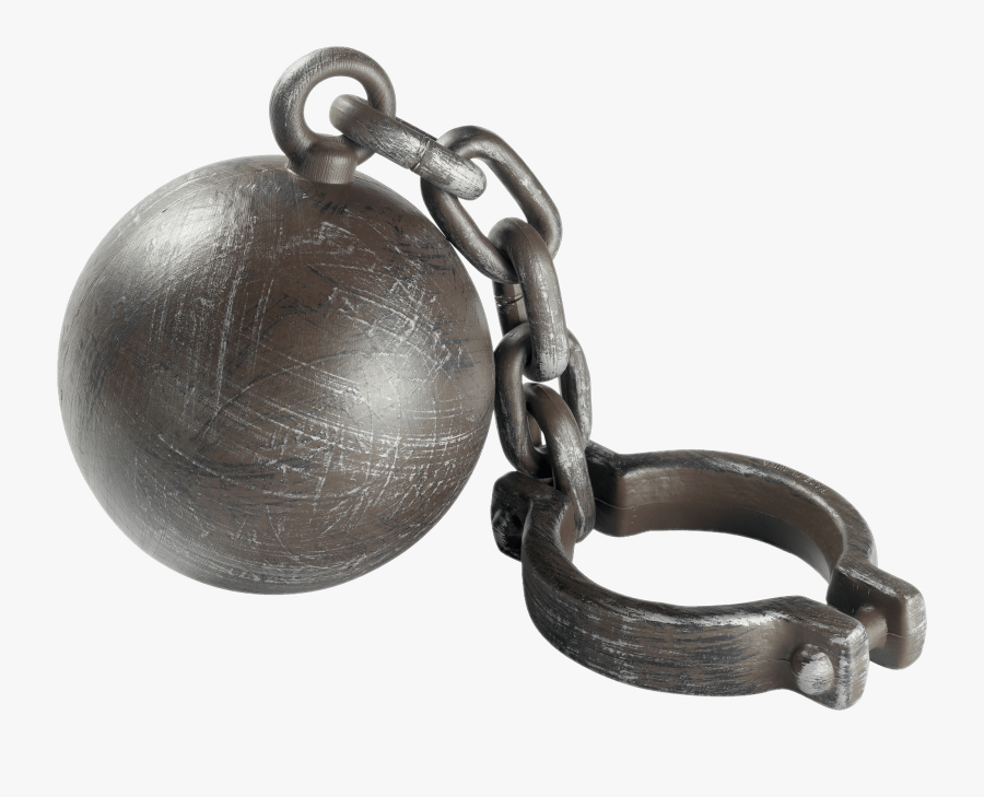 Convict Ball And Chain, Transparent Clipart