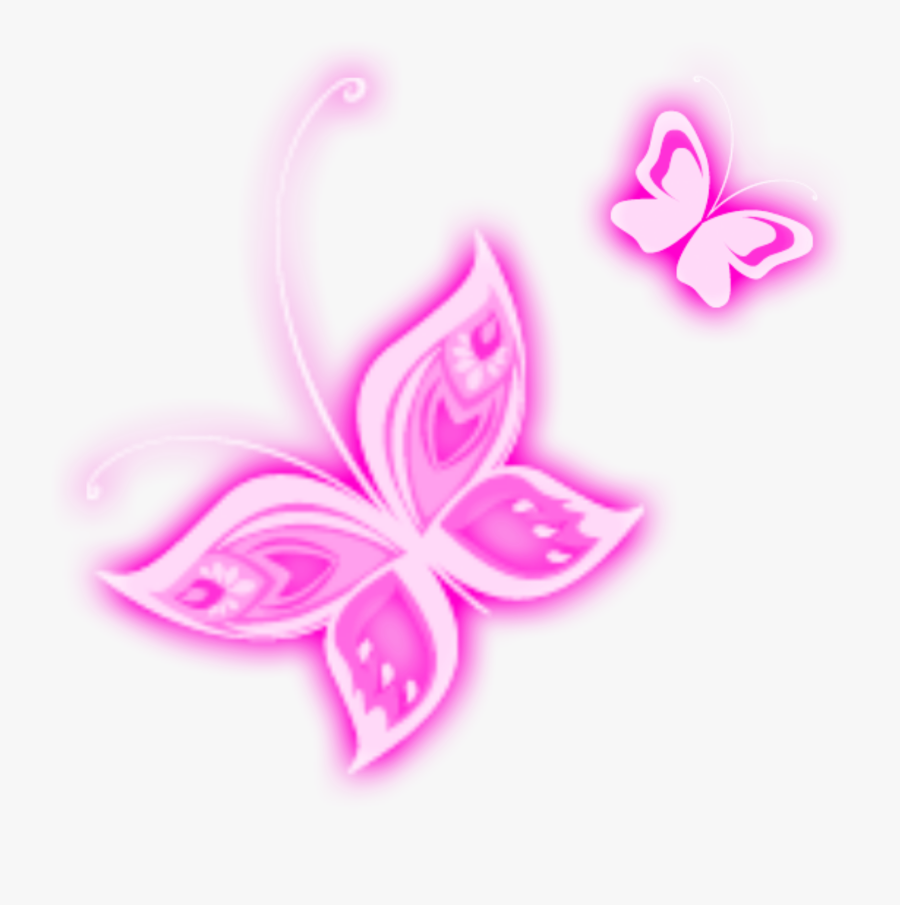 Pink Butterfly Transparent Background, Transparent Clipart