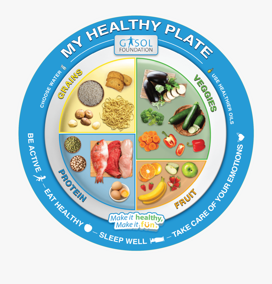 Having A Clear Understanding Of Healthy Eating And - Healthy Plate For Children, Transparent Clipart
