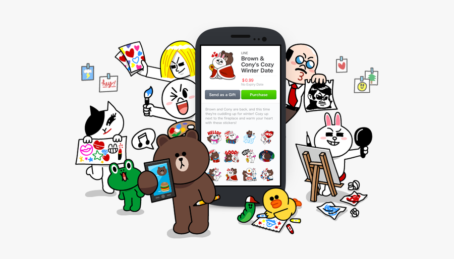 Clip Art People Waiting In Line Clipart - Create Sticker Line, Transparent Clipart