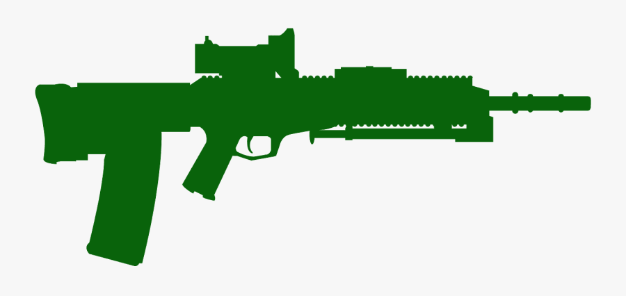Machine Gun Vector Free, Transparent Clipart