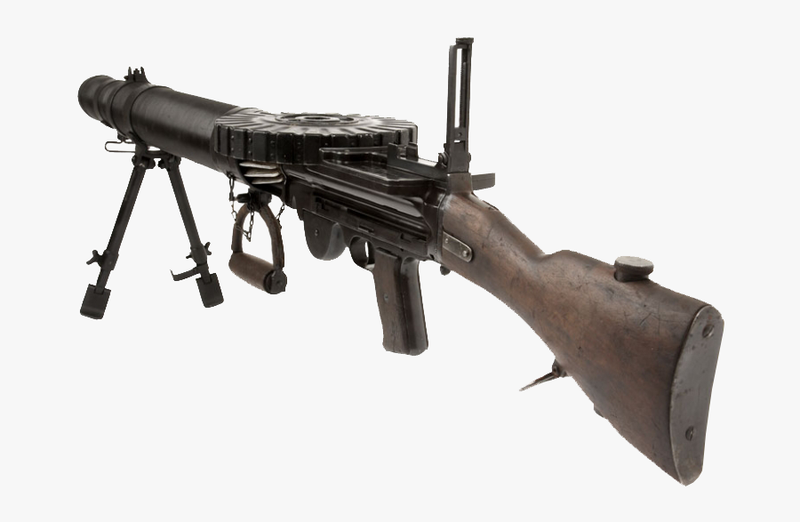 Machine Gun Png - Ww1 Lewis Gun, Transparent Clipart