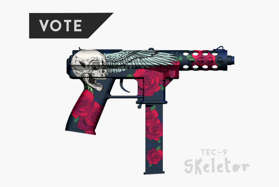 Air Gun Firearm Submachine Gun Airsoft - Tec 9 Logo, Transparent Clipart