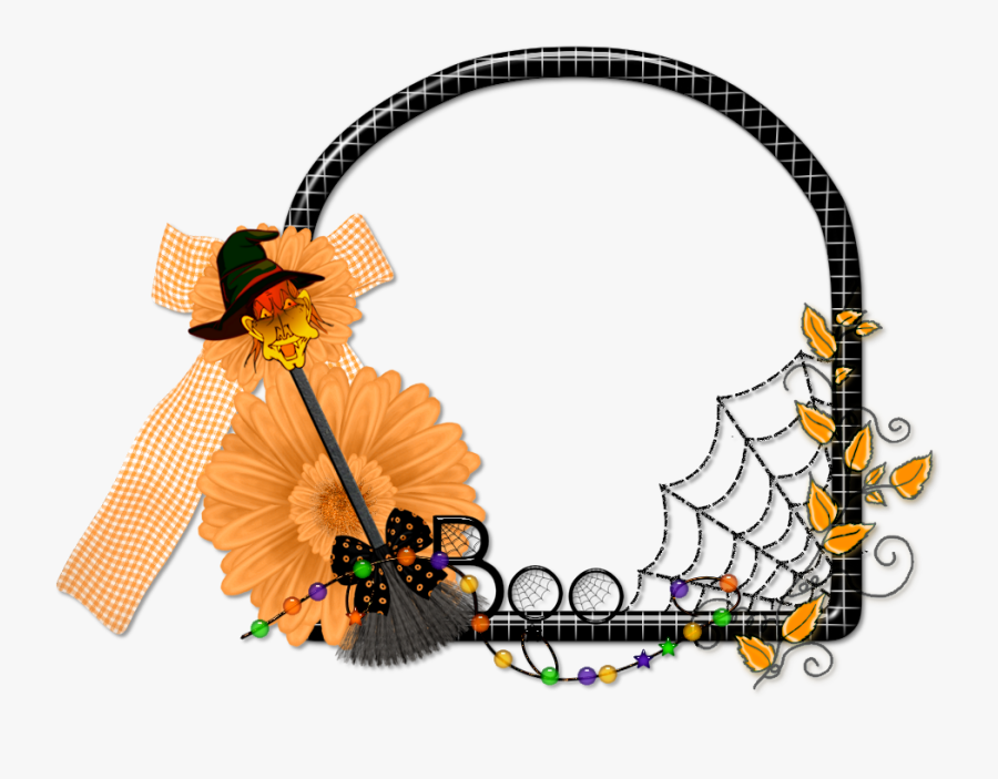 Scrapbook Png Halloween Frame, Transparent Clipart