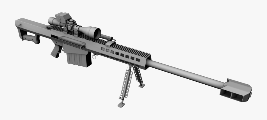 Transparent Rifle 50 Cal Sniper - 50 Cal Sniper Png, Transparent Clipart