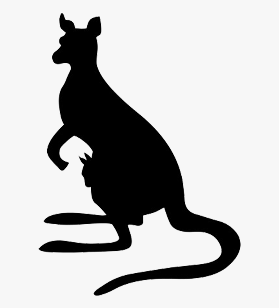 Animal Silhouette, Silhouette Clip Art - Kangaroo Silhouette Png, Transparent Clipart