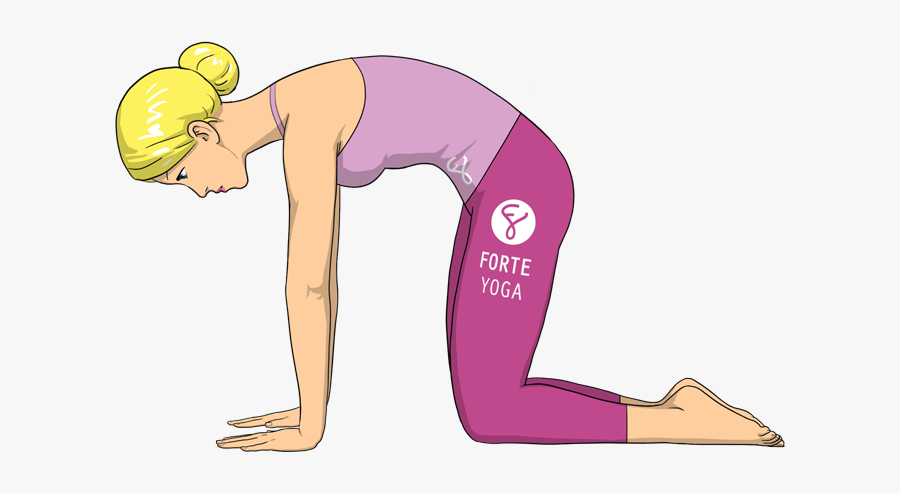 Clip Art Cat Pose Clipart Techflourish - Plank, Transparent Clipart