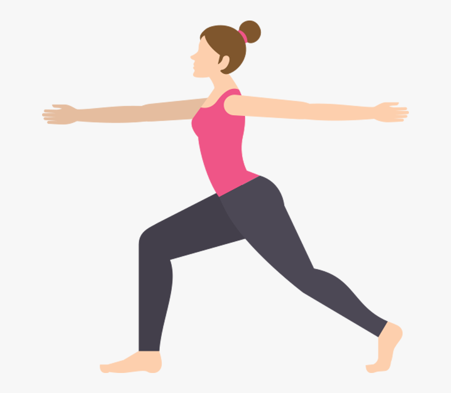 Warrior 2 Pose Ii - Yoga, Transparent Clipart