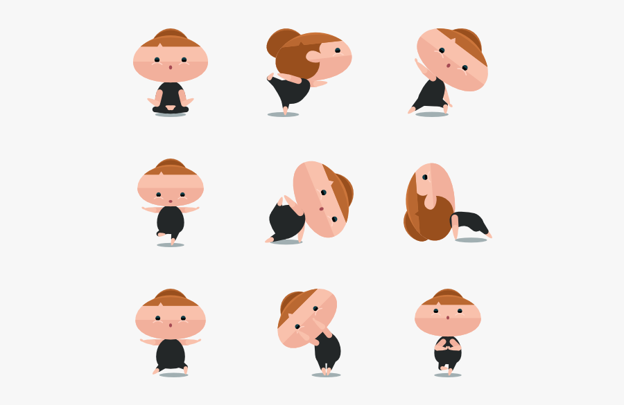 Yoga Poses - Poses Png, Transparent Clipart