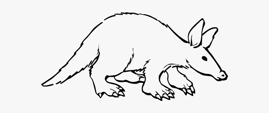 Sweet Aardvark Sticker - Aardvark Clipart Black And White, Transparent Clipart