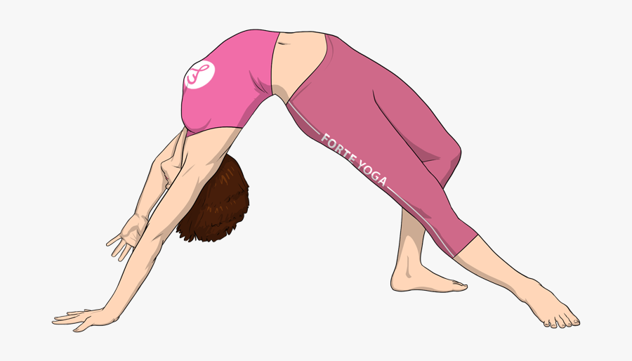 Wild Thing Yoga Pose Geometry Of Yoga - Yoga Related To Math, Transparent Clipart