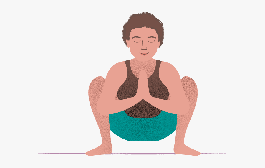 Chair Pose For Post-run Relief - Sitting, Transparent Clipart