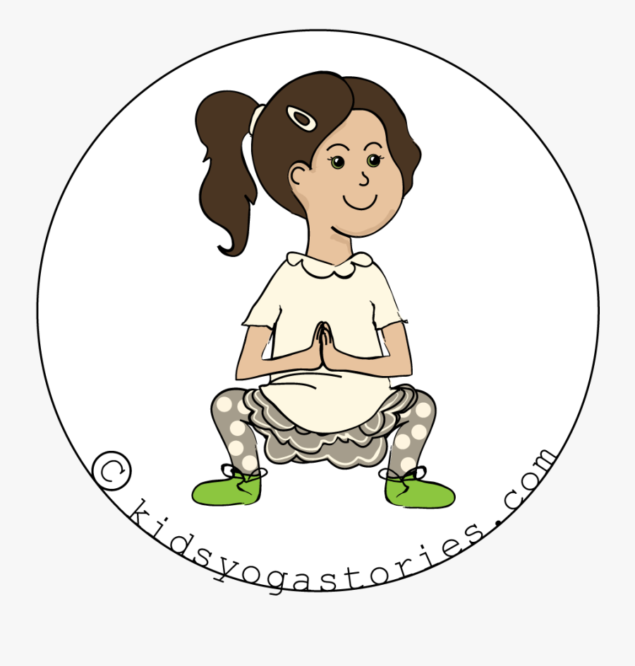 Squat Pose Kids, Transparent Clipart