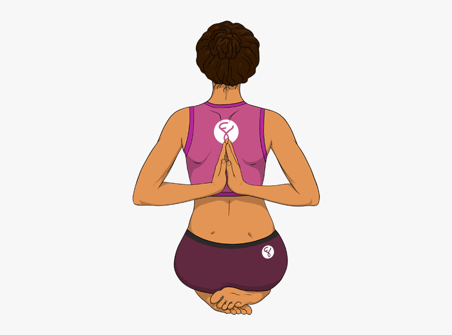 Reverse Prayer Pose, Transparent Clipart