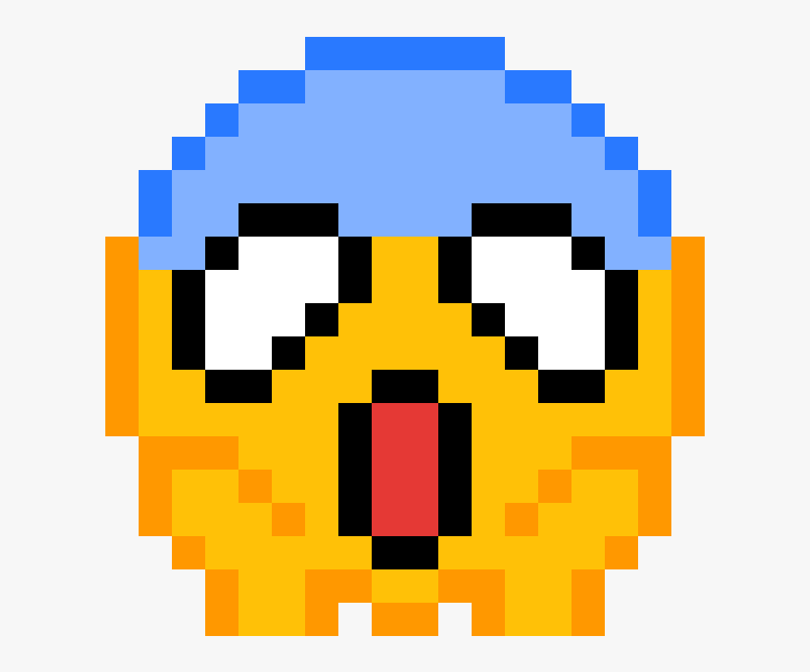 Sad Face Pixel Art