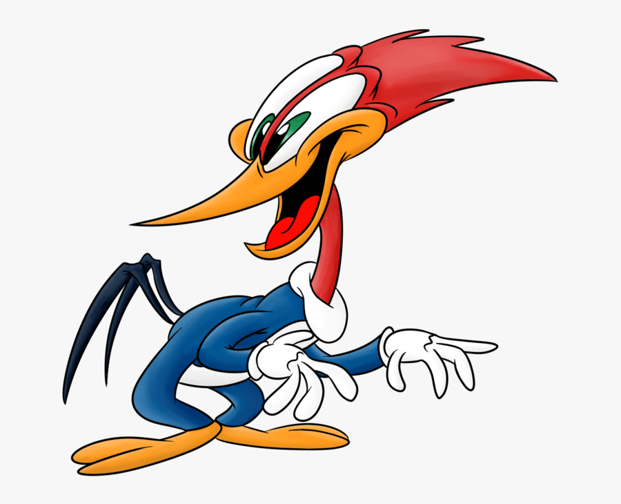 Woody Woodpecker Looks Shocked - Kartun Woody Woodpecker Racing, Transparent Clipart