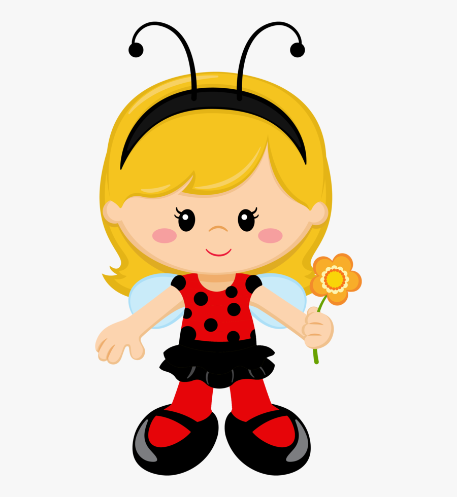 Minus Hello Clip Art - Joaninha Menina, Transparent Clipart