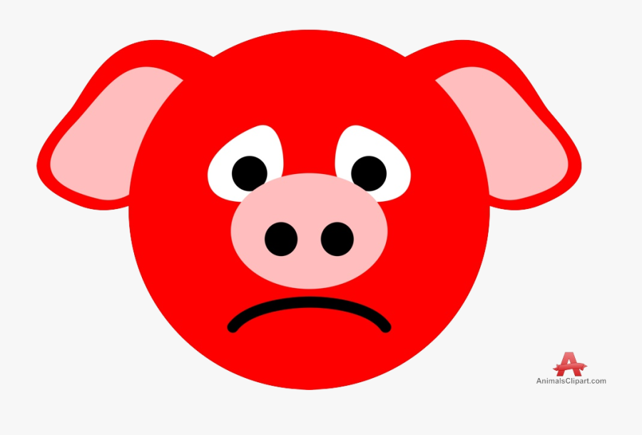 Pig Sad Cliparts Abeoncliparts Vectors Transparent - Pig Clipart Face Sad, Transparent Clipart