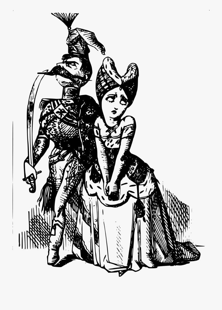 A King With Princess - Sad Princess With Prince Clipart, Transparent Clipart