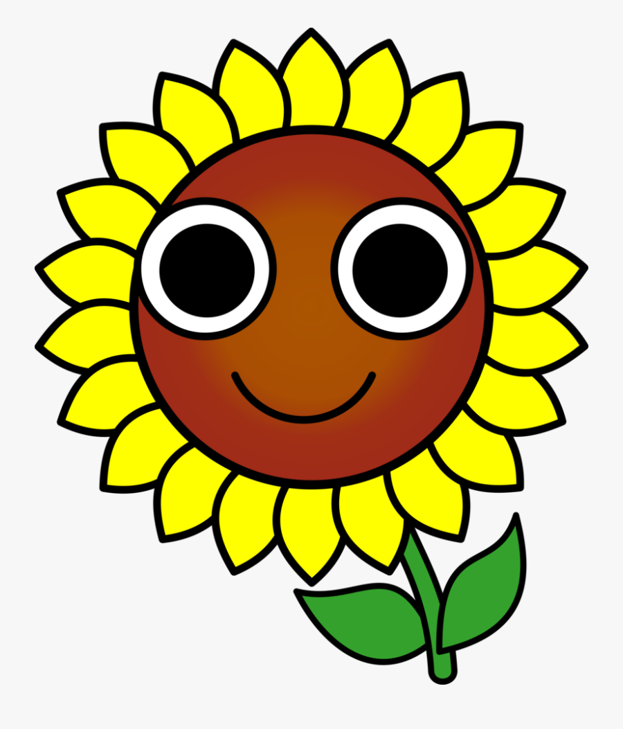 Outline Sunflower Drawing Easy, Transparent Clipart