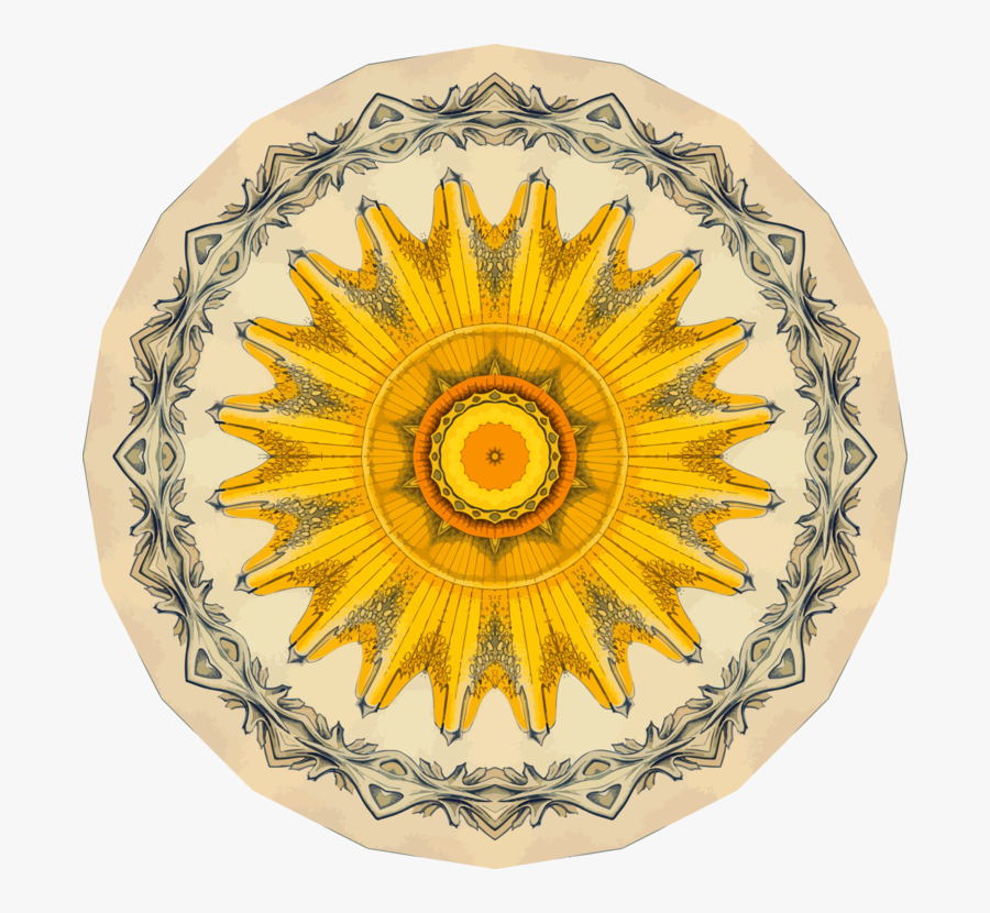 Plate,flower,sunflower - Roma Total War 2 Sanniti, Transparent Clipart