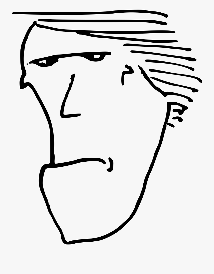 Clipart - White Rockface Emoji, Transparent Clipart