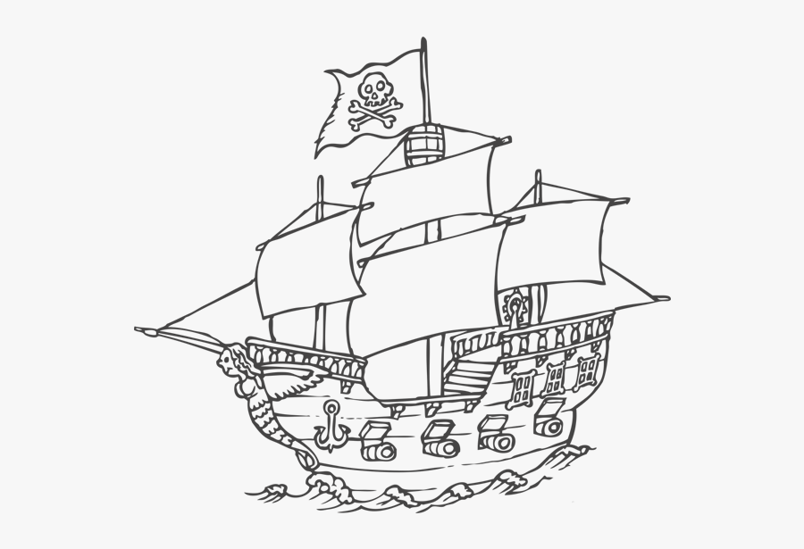 Mayflower Drawing Free Download On Unixtitan - Bateau Peter Pan Dessin, Transparent Clipart