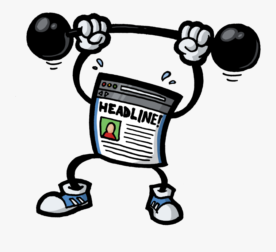 Hard-working Headlines For Your Sales Page Or Blog - Png Boneco Levantando Peso, Transparent Clipart