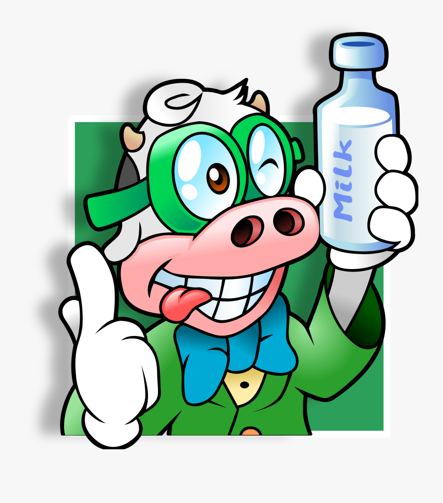 Clipart - Nerd Cow, Transparent Clipart