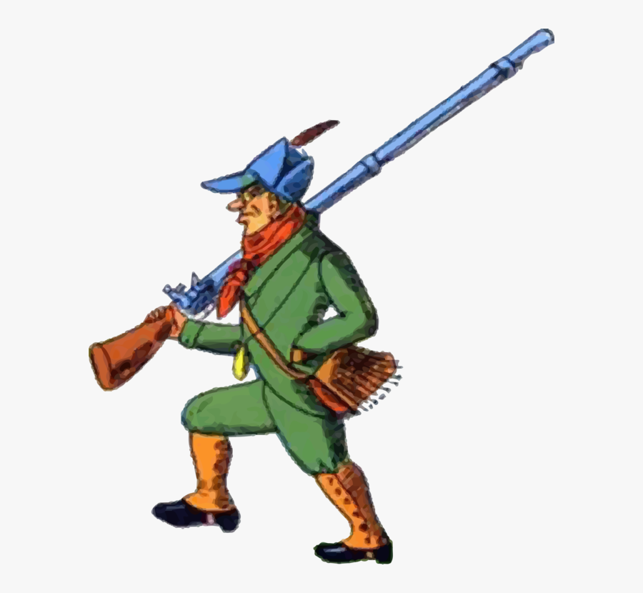 Infantry,weapon,headgear - Cazador De Caperucita Roja, Transparent Clipart