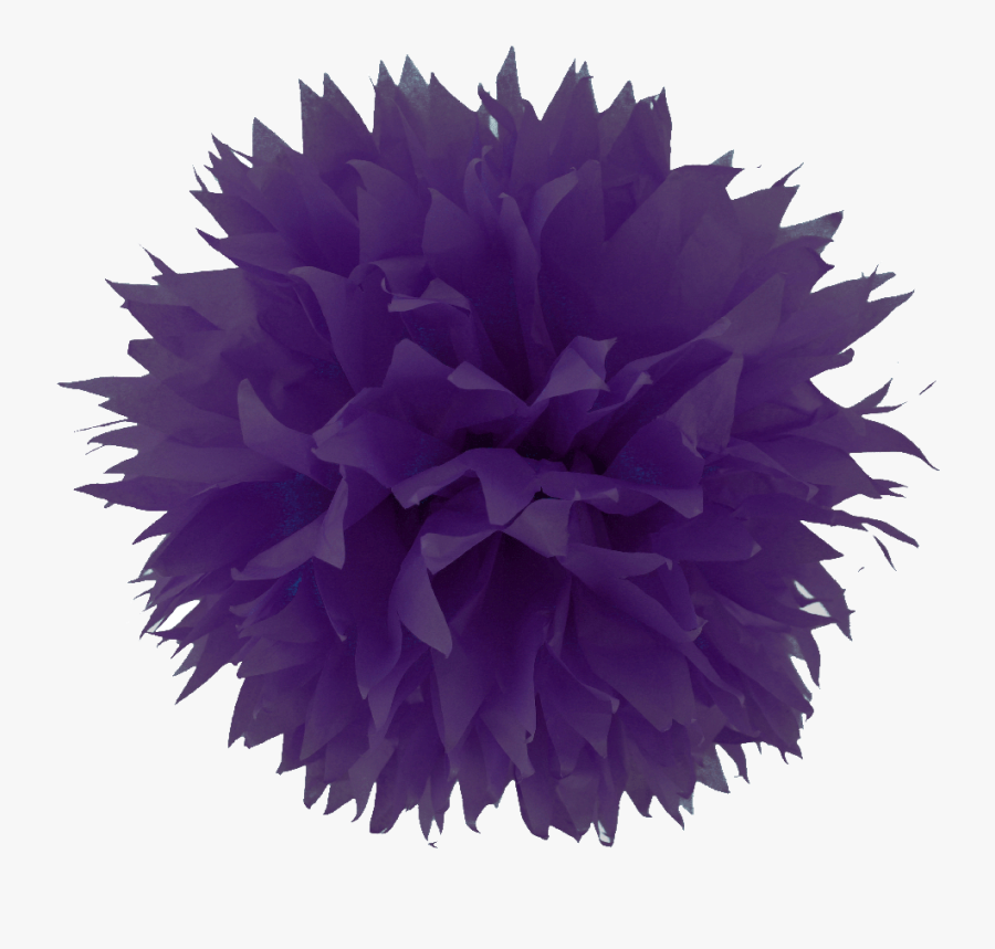 Super 15 Inch Purple Tissue Pom Poms Spiked Wv62 - Blue Png Pom Pom, Transparent Clipart