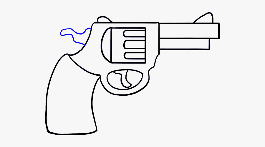 Svg Freeuse Download Gun Clipart Easy Pencil - Gun Easy To Draw, Transparent Clipart