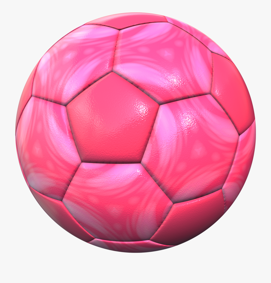 Transparent Pink Soccer Ball Clipart - Pink Soccer Ball Png, Transparent Clipart