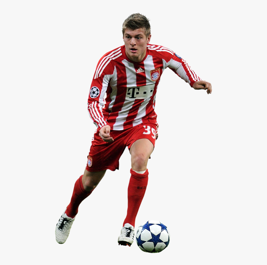 Football Player Group Clipart Black And White - Toni Kroos Bayern 2010, Transparent Clipart
