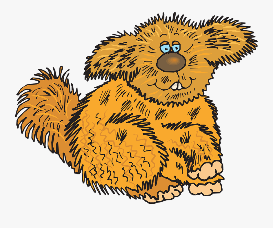Transparent Clipart Animals - Cartoon Animals With Hair, Transparent Clipart