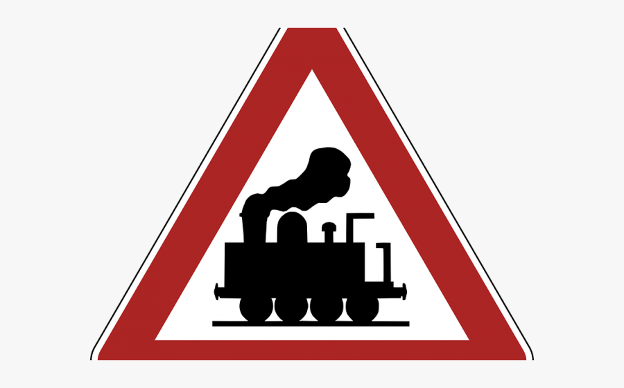Transparent Railroad Track Clipart - Dopravna Znacka Zeleznicne Priecestie, Transparent Clipart